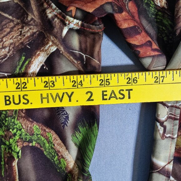 Huntworth sweater men's size 2XL green and tarnen 1/4 zip up neck Hunter wear - Picture 9 of 10